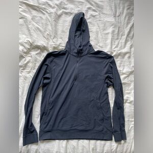 Grey Lululemon hoodie with quarter zip men’s medium